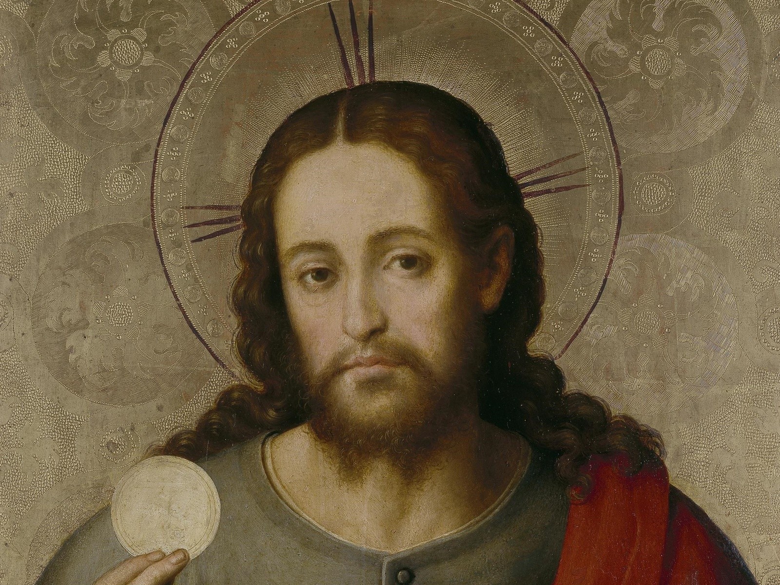 Juan de Juanes – Chrystus Eucharystyczny z Hostią i Kielichem (ok. 1560, Museo del Prado)